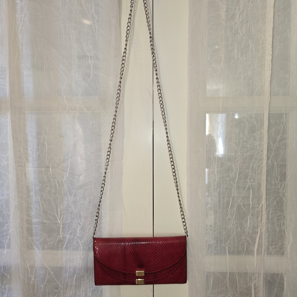 Chloe Red Python Georgia Long Wallet With Dustbag - Picture 10 of 10